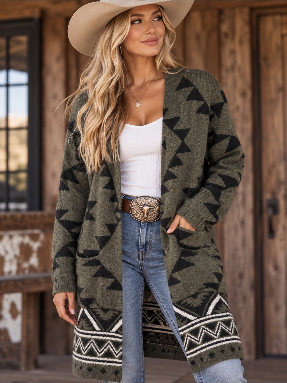Frye Western Cardigan